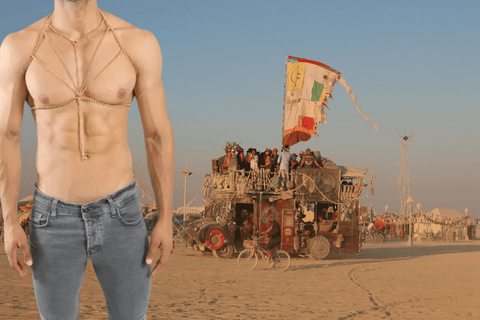 man-wearing-chain-designs-harness-music-festival-trends