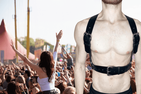 man-wearing-utilitarian- harness-music-festival-trends