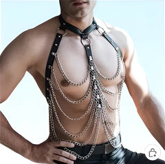 leather-chain-lace-up-mens-harness-lingerie