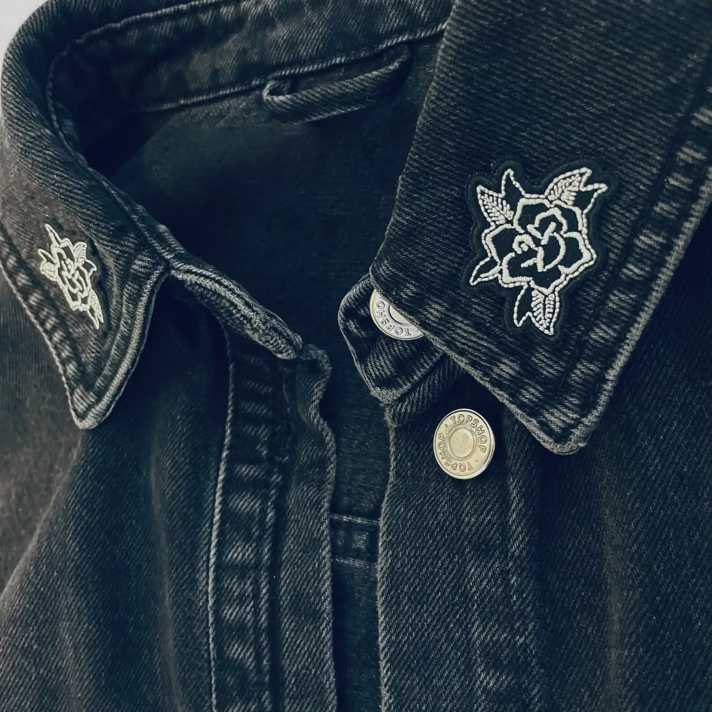Embroidered Iron-On Patch - Mini Roses