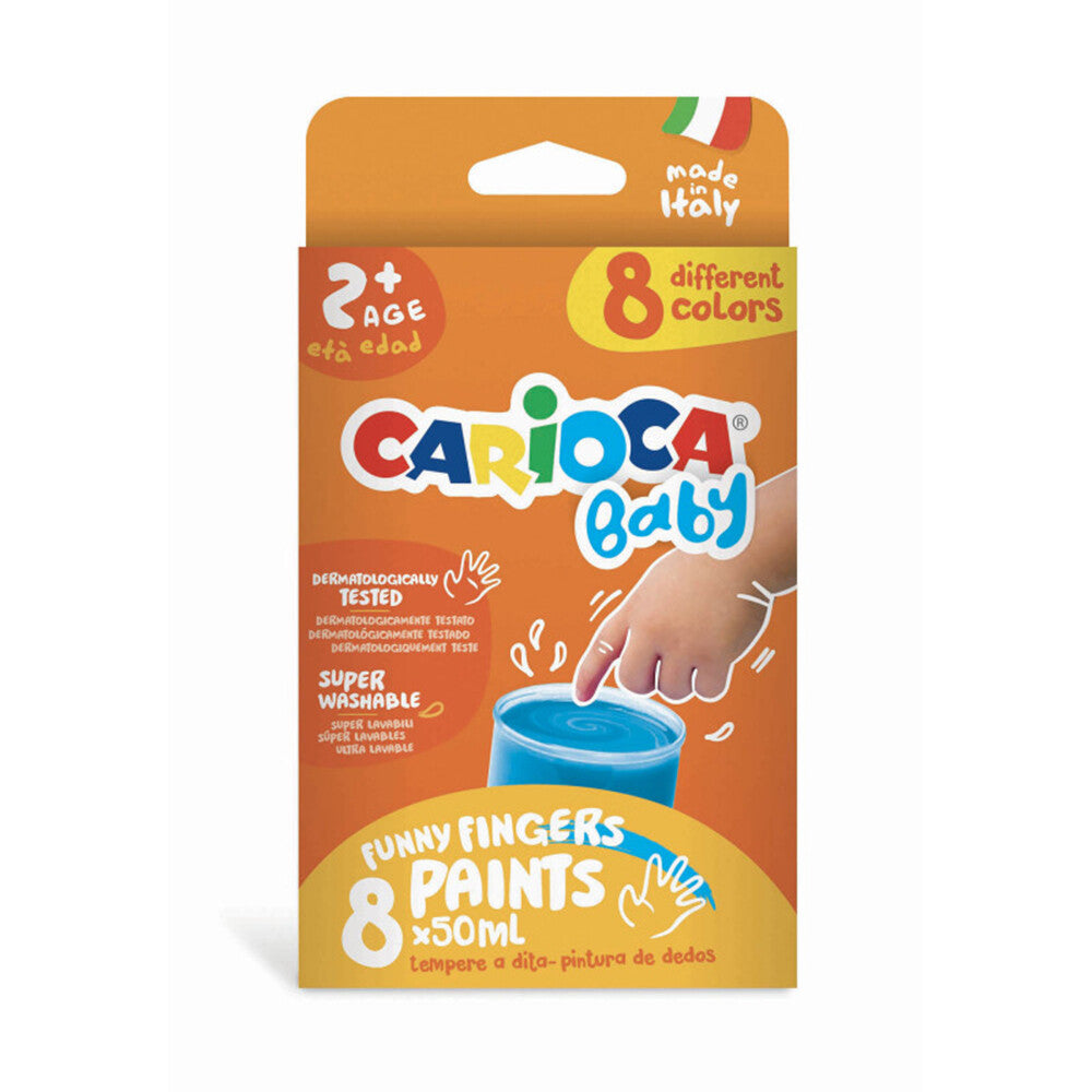 Carioca finger paint baby super washable 6 color 80 ML