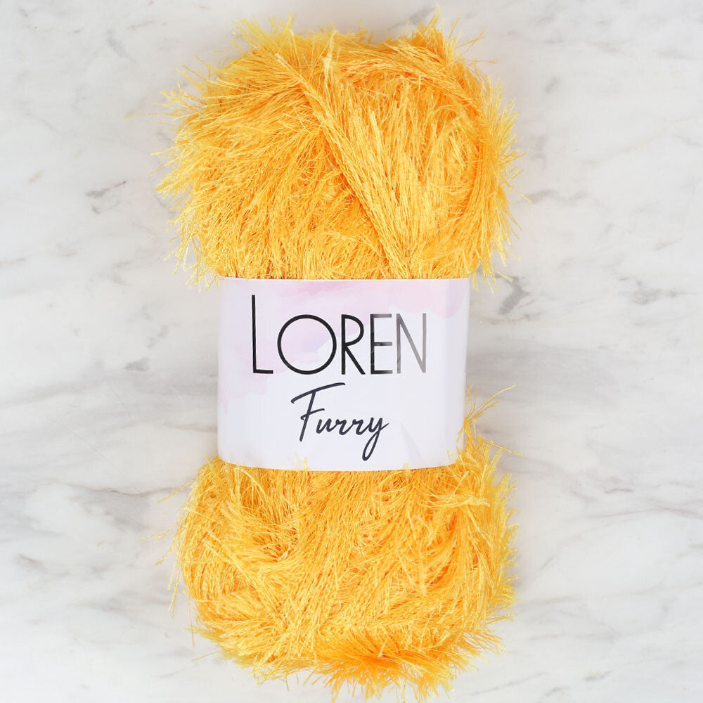 Loren Furry Knitting Yarn, Dark Grey - RF036