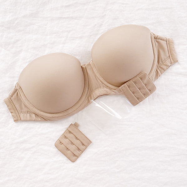 Angelina Wired and Padded Push-up Bras w/Clear Wings and Straps 32