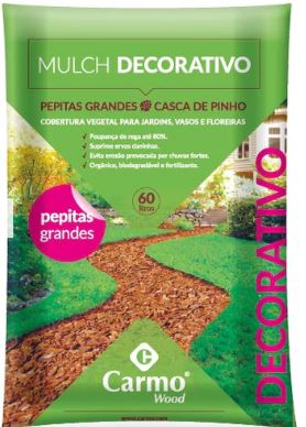 Casca de Pinheiro Decorativa (Mulch)