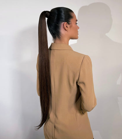 Long Pony with Clip-In Extensions