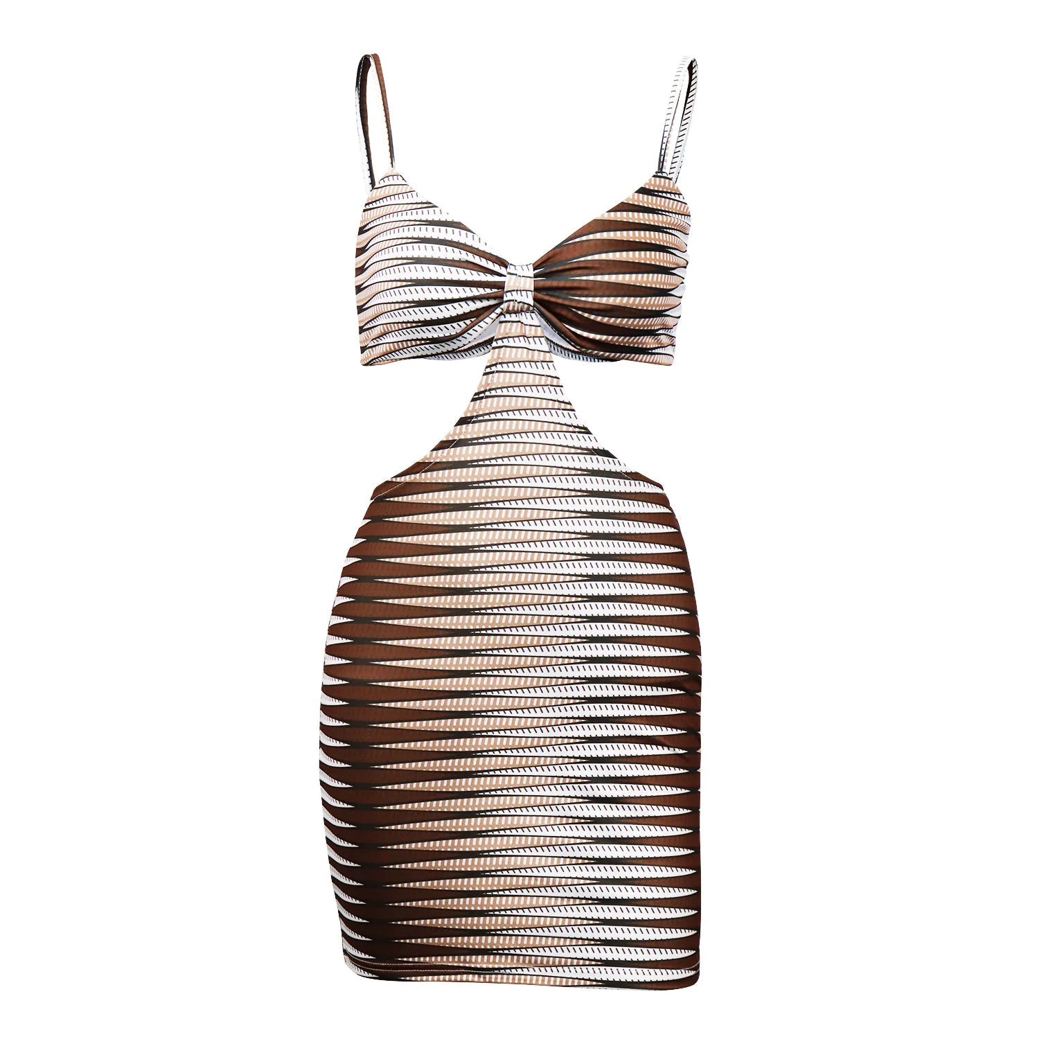 Summer Sexy Backless Sleeveless Dress with Hollow Out Design - Perfect for Casual Wear