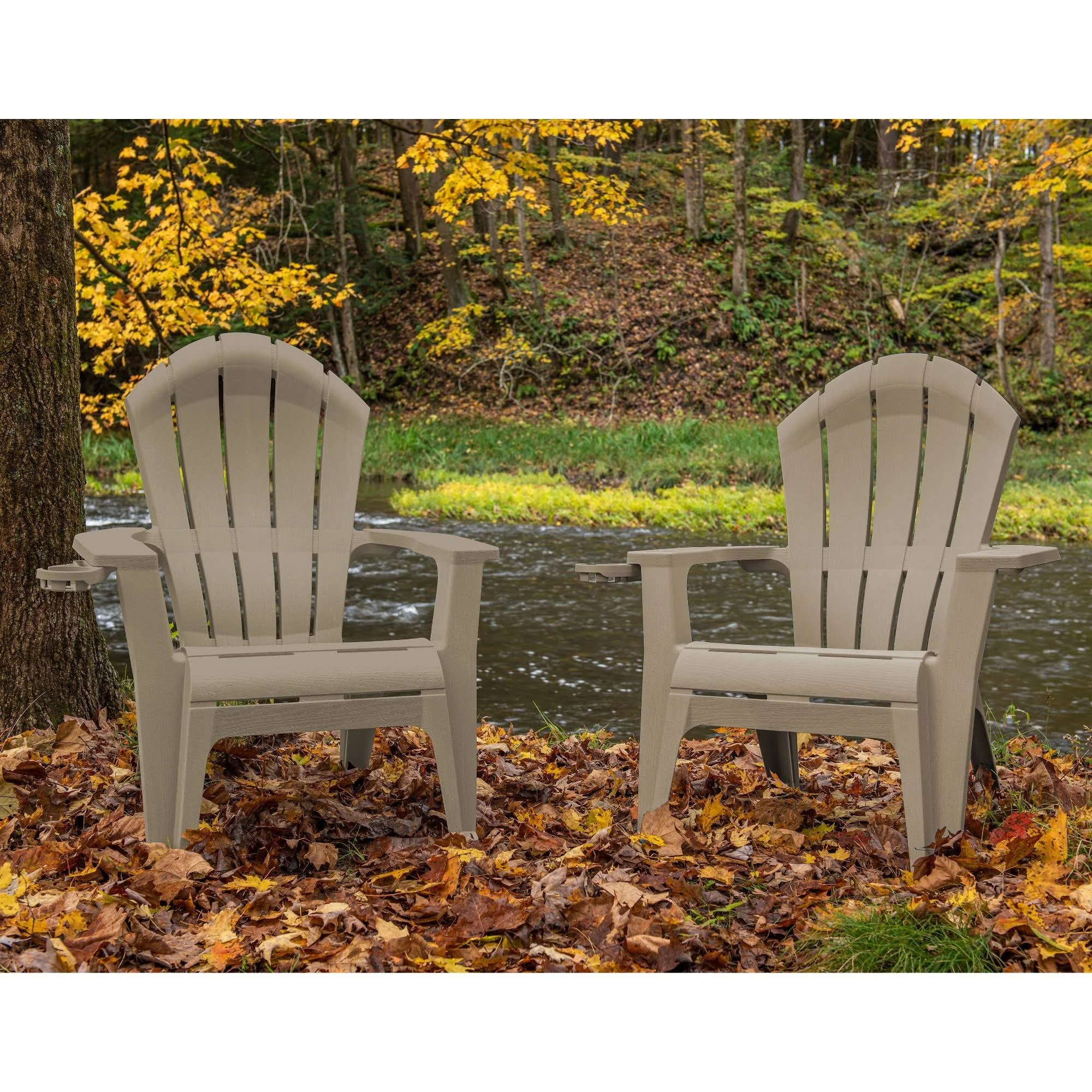 adams manufacturing deluxe realcomfort adirondack chair with cup holder