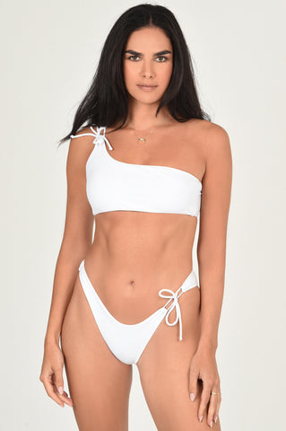  Sahara Bikini Top in Pearl White