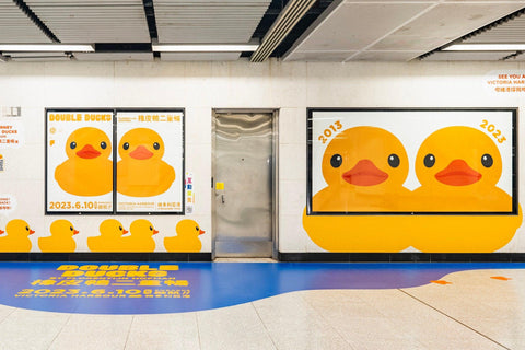 Double Ducks Double Happiness - Pop Art Fusion 