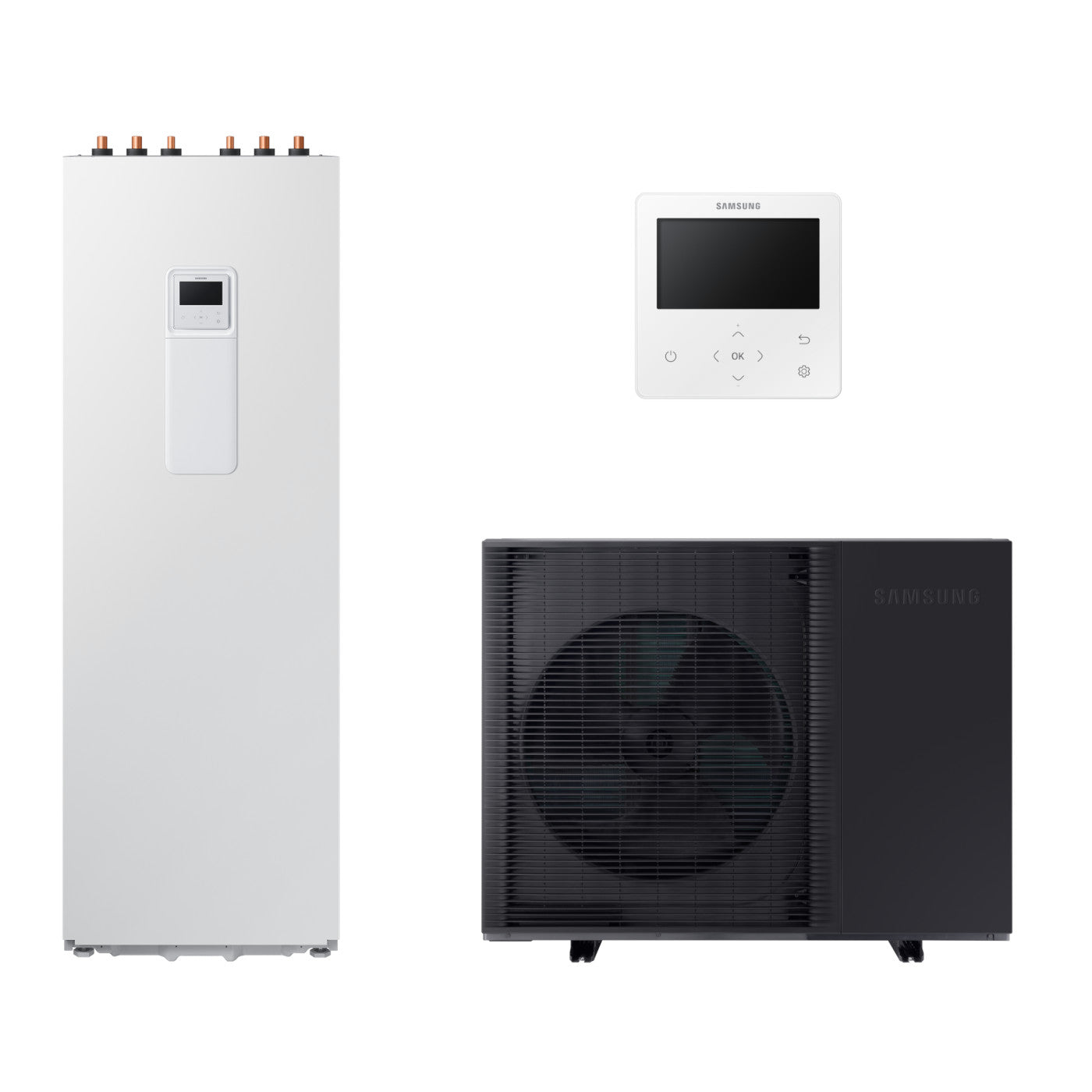 Samsung Mono ClimateHub HT Quiet R32 hőszivattyú 14 kW + 200l-es tartály + vezetékes szabályzó, 1 fázis (MCHQ-R32-14-1-1) - Szerelvenybolt.hu product image