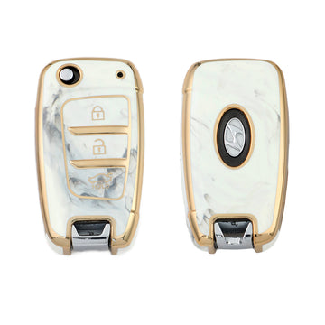 Keyzone TPU Key Cover and Keychain for Skoda : Octavia, Karoq, Superb