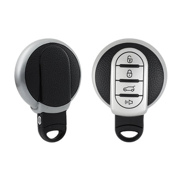 Keyzone Leather TPU Key Cover Compatible for BMW X Series LCD Display