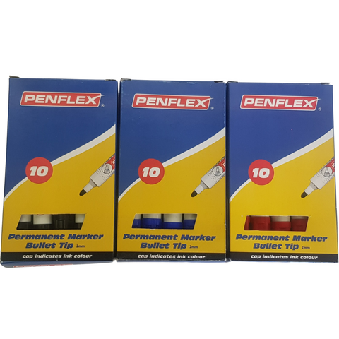 PENFLEX, PERMANENT MARKER, PERMANENT MARKERS, STATIONERY, STATIONARY, PACKAGING