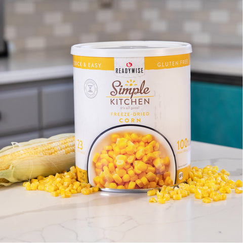 Ready Wise freeze-dried corn in #can