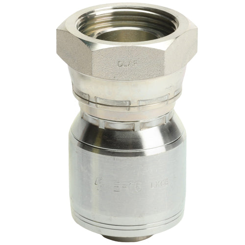 1 1/4" Female British Standard Parallel Pipe Cone Seat Swivel Hydraulic Fitting