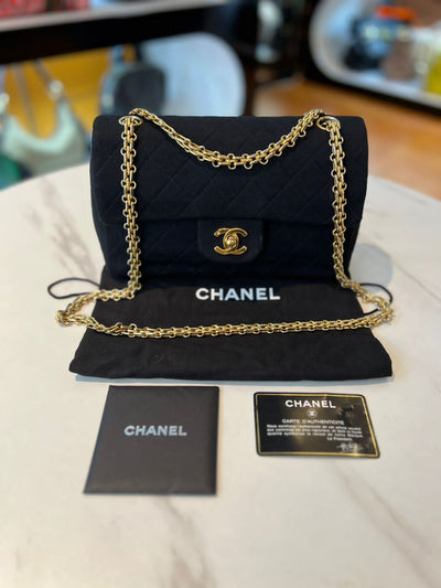 Chanel Aged Calfskin Long Medium Double Flap Bag (SHF-23512)