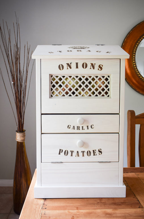 POGABOX™ Modern Potato and Onion Storage Bin for Kitchen Organization