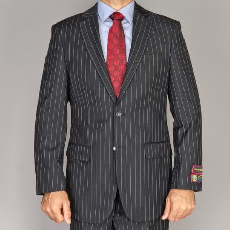 Black Chalk Pinstripe Suit