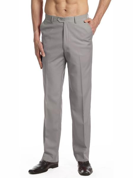 Flat-Front-Silver-Grey-Slacks