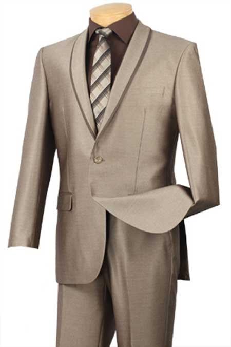 Formal Slim Fit Beige Suits