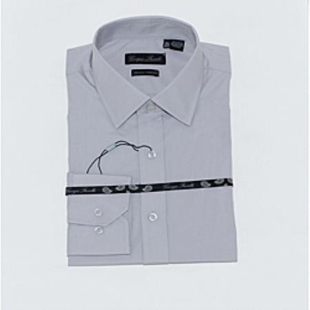 Gray-Slim-Fit-Dress-Shirt