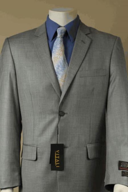 Mens-2-Button-Gray-Suit