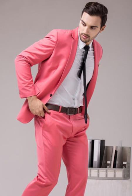 Slimfit Coral Suit