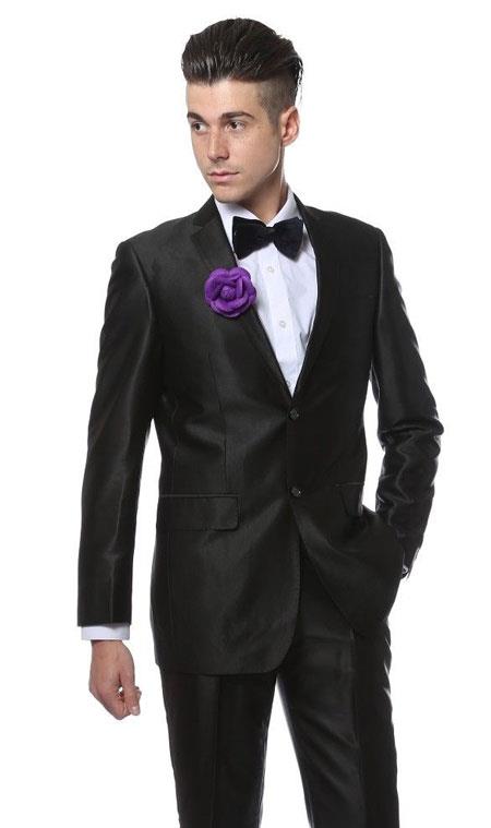 Mens two piece slim fit suit