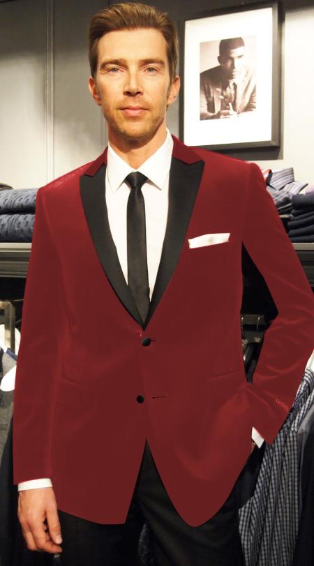 Mens-Burgundy-Velvet-Sportcoat