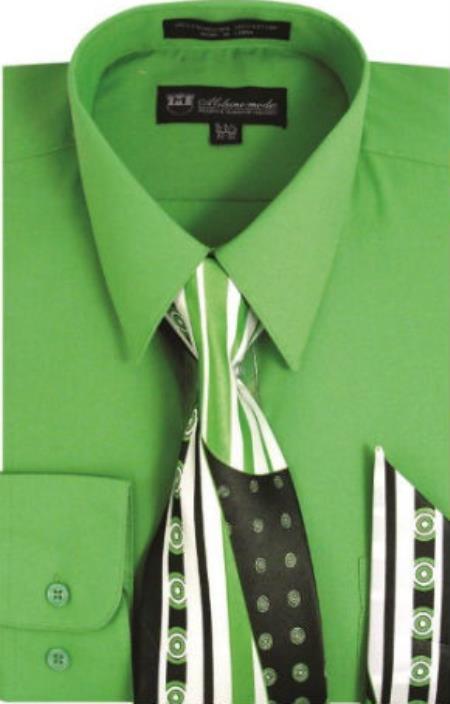 Mens-Cotton-Dress-Shirt-Green