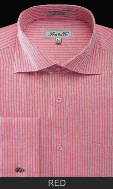 Striped Dress Shirt pink