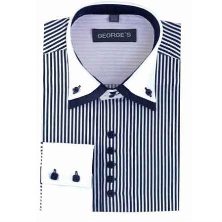 Mens-Navy-Dress-Shirt