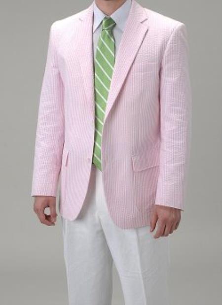 Seersucker pink Blazer