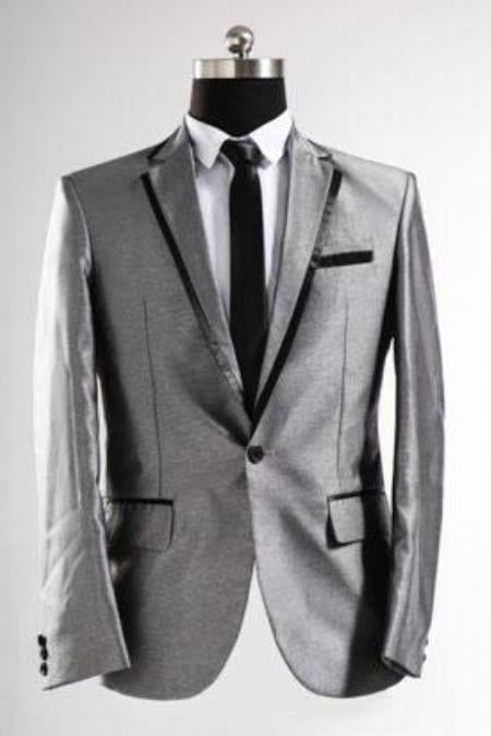 Mens Sharkskin Blazer