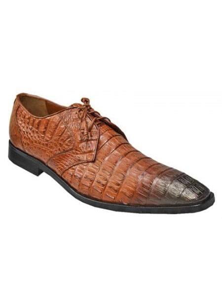 Mens Shoe Cognac Black