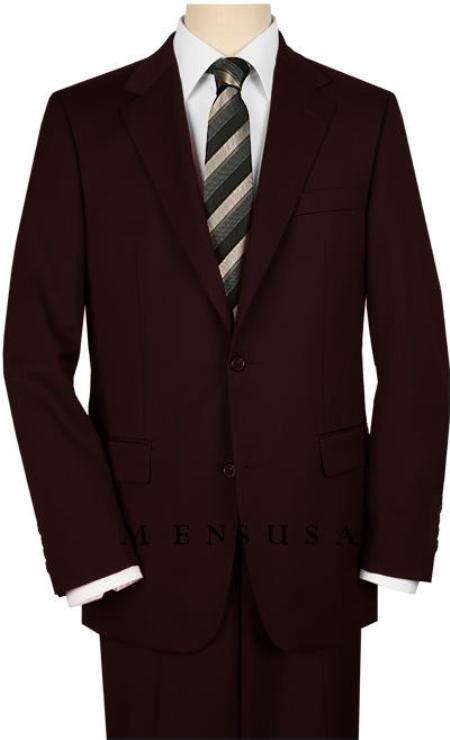 Mens-Two-Buttons-Brown-Suit