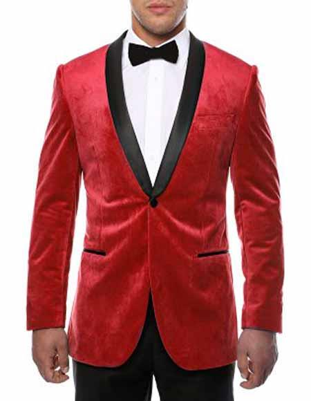 Red Velvet Blazer