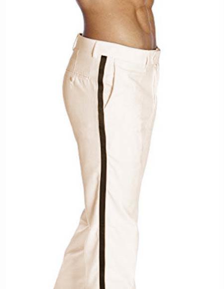 Rayon-Off-White-Tuxedo-Pant