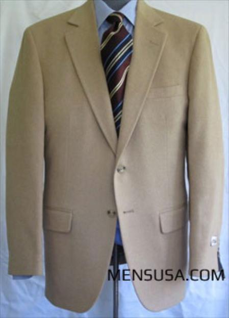 Single Breasted Camel Blazer