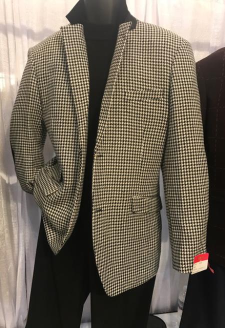 Mens Checkered Blazer