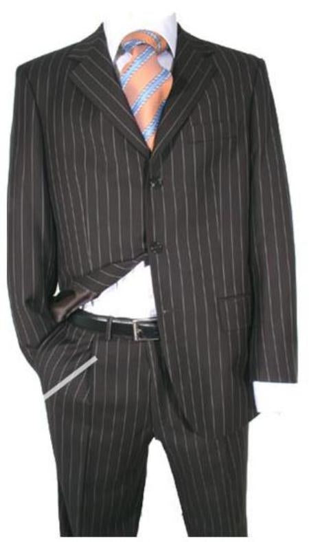 Black Pinstripe Suit