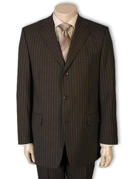 Three-Button-Brown-Wool-Suit