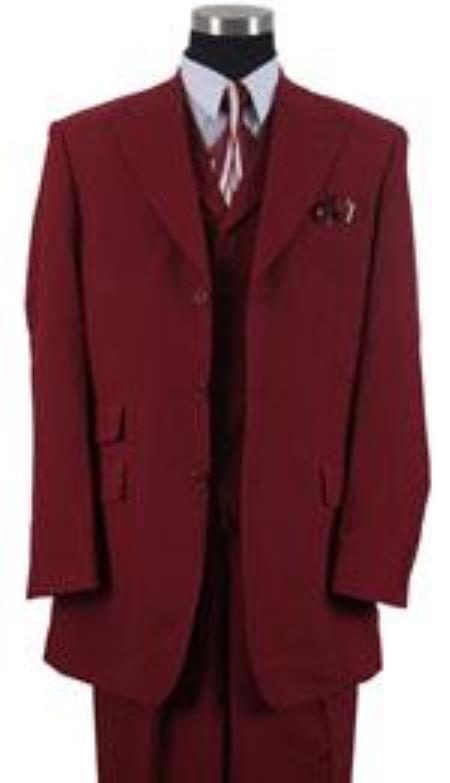 Three-Buttons-Burgundy-Suit