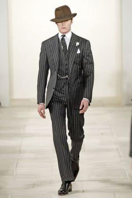 Mens-Two-Button-Black-Suit