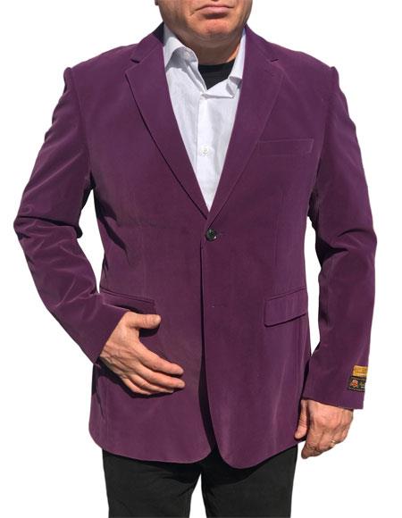 Purple Velvet Blazer