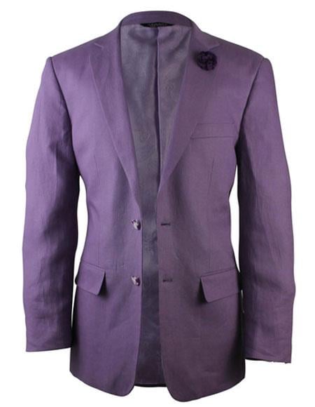 Purple Linen Blazer