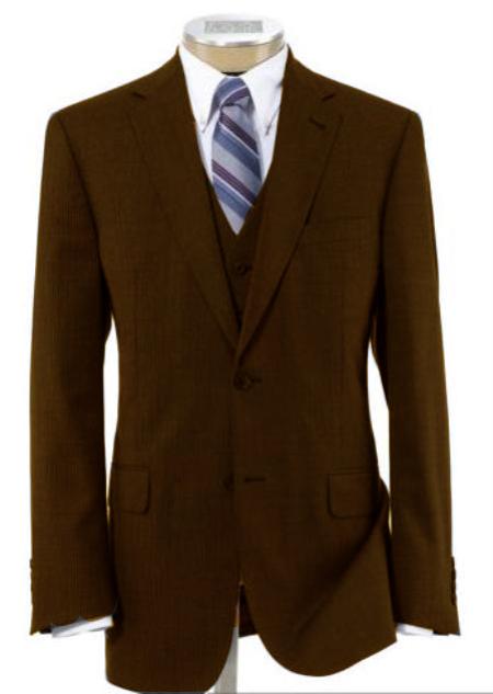 Two-Buttons-Brown-Wool-Suit