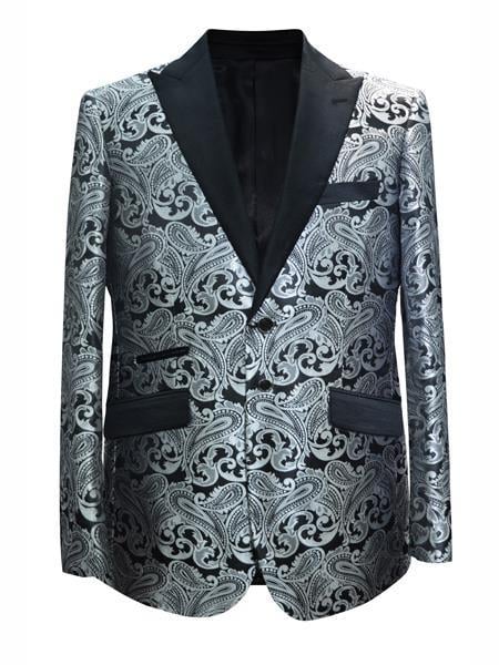 Paisley Blazer Grey