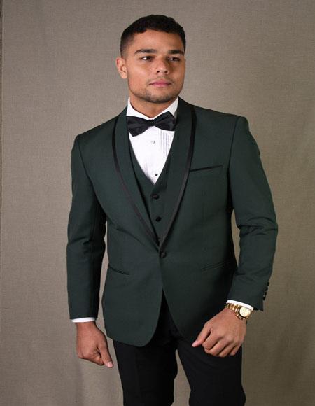 Mens-Three-Button-Tuxedo-Suit