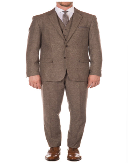 Brown Vested Suit